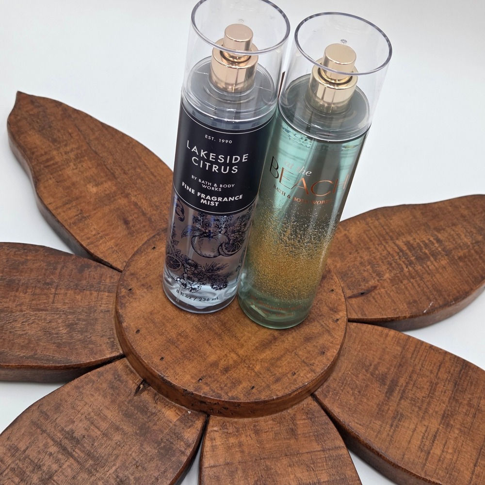 Bath & Body Works 8oz Fragrance Mist Lot of 2 Lakeside Citrus At The Beach
